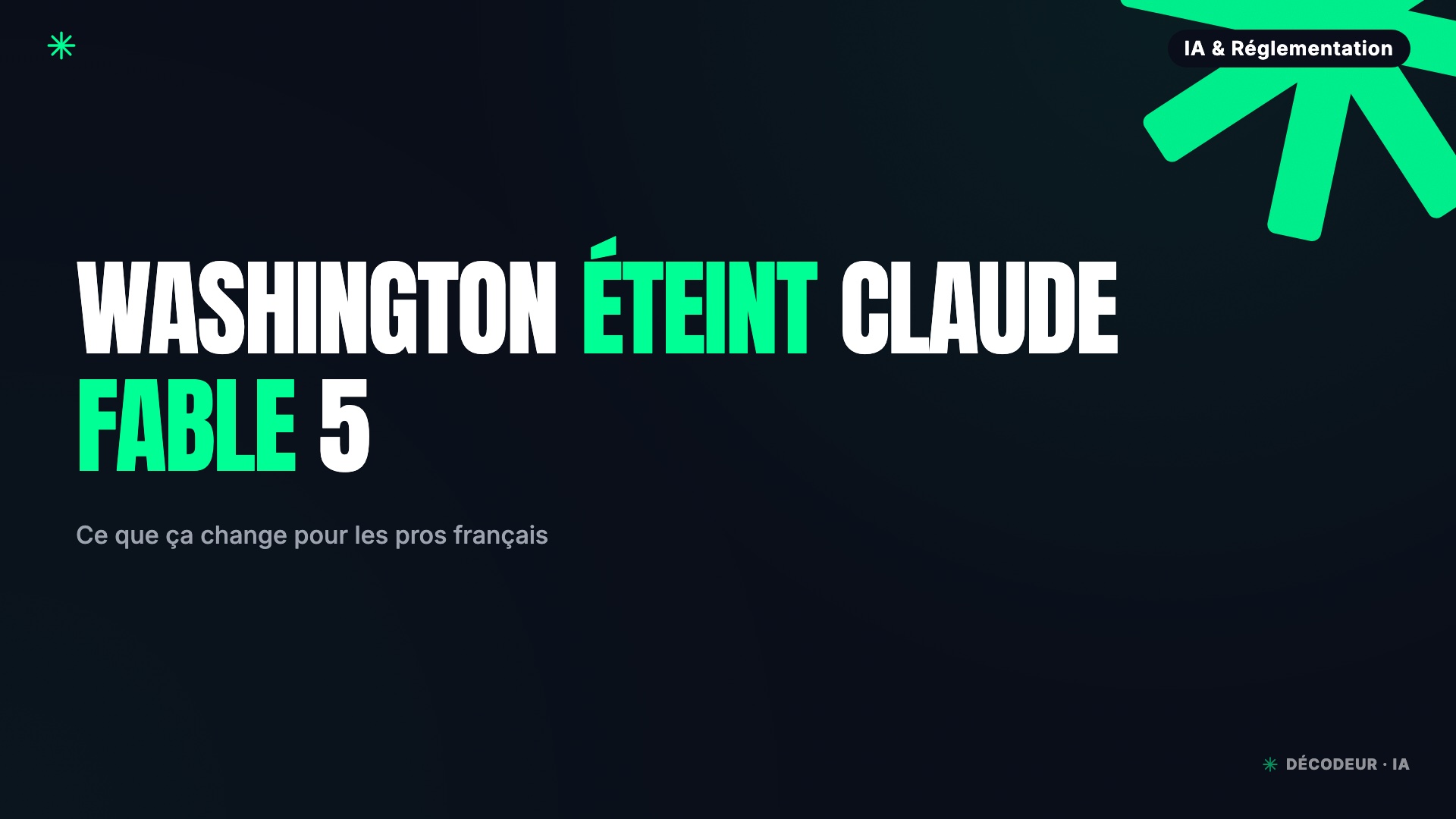 Interrupteur coupant l'accès à un modèle d'IA Claude depuis les États-Unis