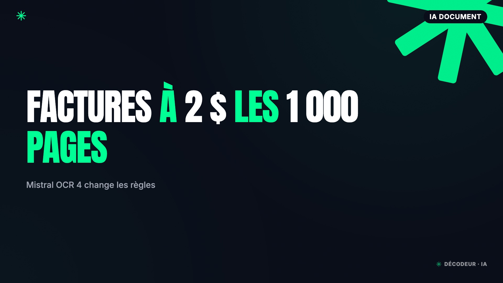Factures, contrats, devis : l'IA les lit pour 2 $ les 1 000 pages