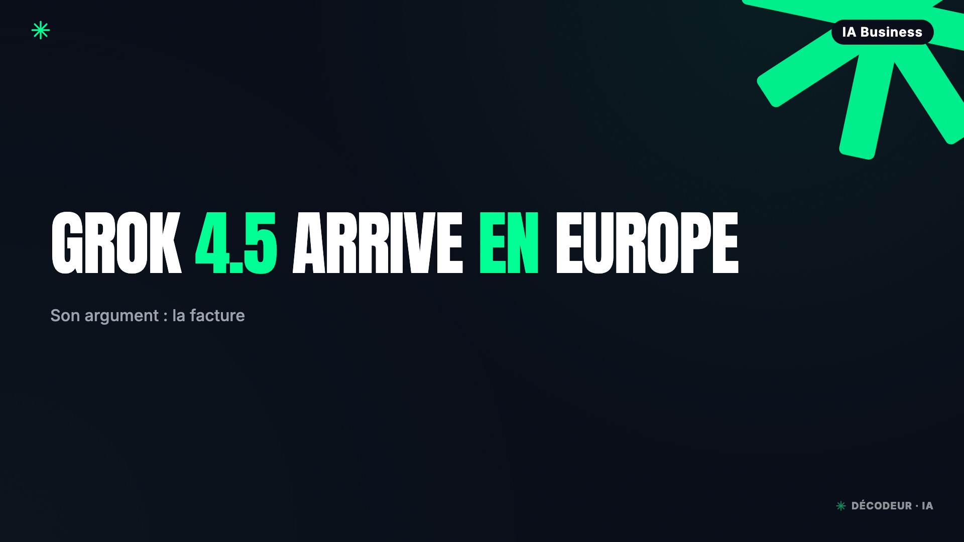 Grok 4.5 : 4× moins de tokens qu'Opus 4.8, à un tiers du prix