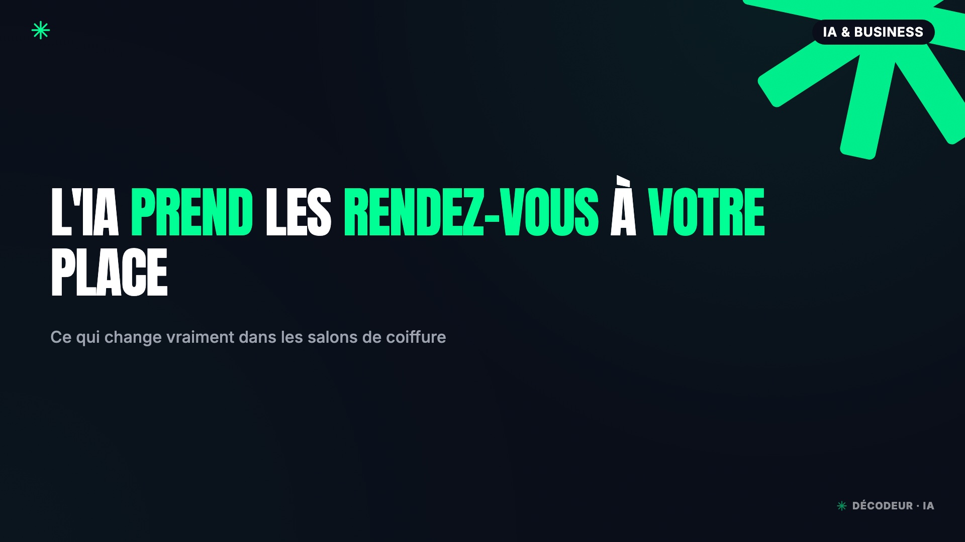 Coiffeuse au travail pendant qu'un assistant IA gère les appels et les rendez-vous du salon