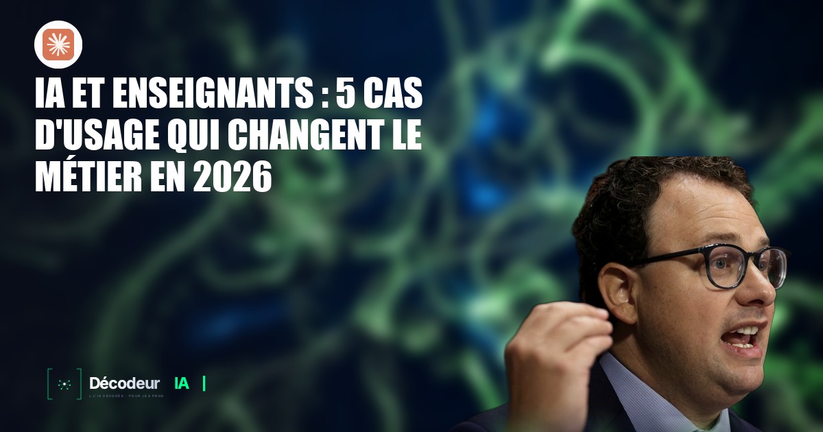 Enseignant utilisant un outil IA sur tablette dans une salle de classe