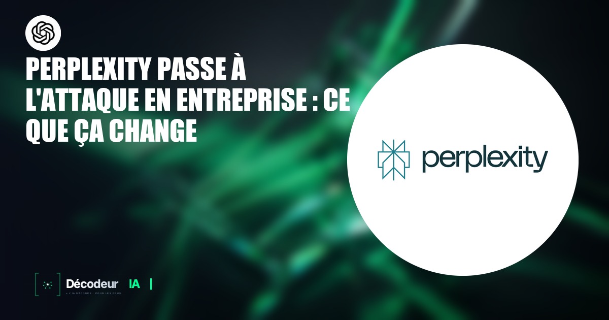 Interface de Perplexity Comet Enterprise avec un agent IA analysant un document