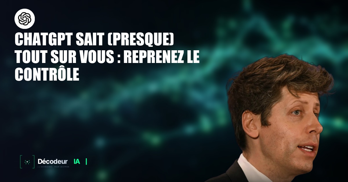 Interface ChatGPT montrant les sources mémoire utilisées pour personnaliser une réponse